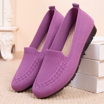 새로운 메쉬 통기성 스니커즈 여성 가벼운 슬립 플랫 캐주얼 신발 숙녀 로퍼 양말 Zapatillas Mujer