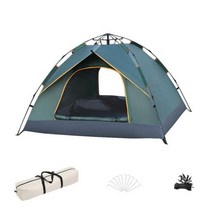 야외텐트 텐트 Automatic Quickopening Portable Outdoor Camping Tent 23 Person Rainproof Sunshineproof For F, 23 Person D green