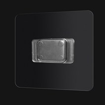 접착식 후크 가정용 758# 선반 헴라인 시트 뒤 주방 욕실 벽걸이 소스 다소미얼 Z, 6*6 투명 롱 버튼(길이 41*2.6mm)