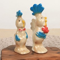 형제 닭 소품 인형