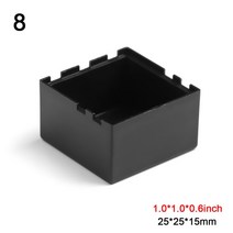 정션박스 ABS 플라스틱 전자 프로젝트 검은색 계기 방수 커버 DIY 하우징, 5.25x25x15mm