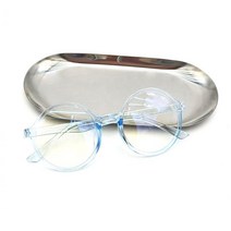 매력적인 포인트주기좋은 둥근안경 20대 반투명 뿔테 안경