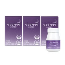서울대연구진 개발 딥슬립매니저 감태추출물 1BOX 가바 수면건강 최대함량 제주도감태, 60정 x 3개