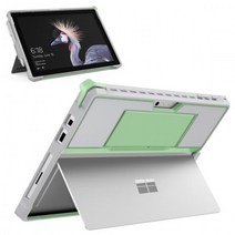 MICROSOFT SURFACE PRO 7/PRO 6/PRO 5/PRO 2017/PRO 4 /PRO LTE 올인원 보호용 견고한 커버 케이스 (펜 홀더 포함) 용 MOKO, Green gray