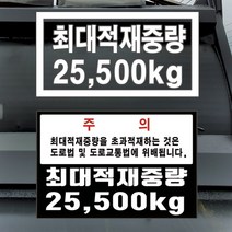 최대적재중량스티커 차량총중량 덤프트럭 스카니아 볼보 벤츠 만 이베코 스카니아PPF, 적재중량A27t-화이트, 1개