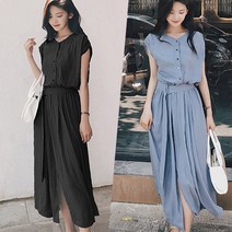 리더퀸 원피스 반팔원피스 루즈핏 여성원피스 반팔 미디원피스