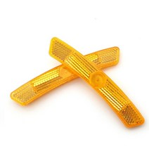 휠라이트 2PCS 자전거 바퀴 안전 스포크 반사판 반사 마운트 클립 MTB 경고 빛, [01] White-A
