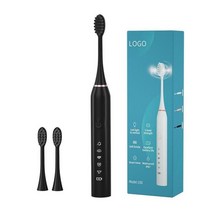 음파 칫솔 전동 첨단 진동 극세모 워터 휴대용 울트라 소닉 전동 칫솔 충전식 성인용 방수 전자 치아 3/5, 03 03 black 3pcs heads