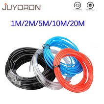 커넥터 커플러 1M 2M 5M 10M 20M 폴리 우레탄 튜브 공기 부품 호스 4mm 6mm 8mm 10mm 12mm 파이프 라인 압축 기용 공압 163144, 19 Black 10m_03 8X5mm