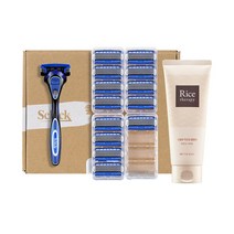 쉬크 하이드로5 프리미엄 날14입+기1개포함 + 라이스테라피 폼클렌징 150g, 단품, 단품