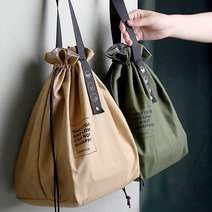 [ 1+1 ] 스마일팡팡 보온 보냉 백 쿨러백 캠핑 등산 낚시 도시락 복주머니, 베이지, 베이지