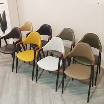 카페의자 업소용의자 인테리어 디자인 까페 철제 의자, 04.비올렛 철제콤비-브라운, 1개