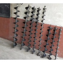 땅파는기계 뿌레카 천공기 구굴기 땅파기 휴대용 파이프 파일 굴삭기 굴착기 디그 파일 코어 구멍 토양, 09 D10cmX1.5m bit