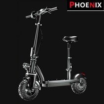 PHOENIX 전동킥보드 성인용 접이식 전동스쿠터 충전식 전기자전거 전기 스쿠터 대리운전 배달용 출퇴근용, 고급형 6A (10-15KM)