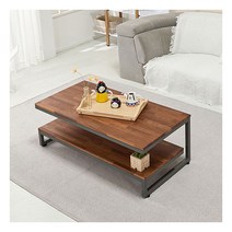 [까사라움] 다용도 높은 쇼파 다온 420테이블 [대], 상판선택:참죽 / 전체색:골드