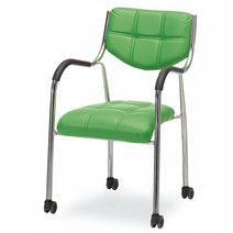 가구뱅크 챔프 로라 바퀴 회의용의자 사무용의자 사무실의자 책상의자, 그린