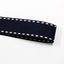 카네이션리본 선물포장리본 꽃포장리본 골지 스티치 리본 (폭 5mm 길이90m)(폭 10mm/15mm 길이 45m), 46(다크네이비), 15mm