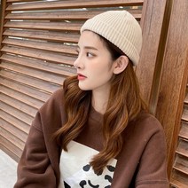 커플패션모자 9컬러 1P 미니 숏 비니 골지 컬러 캡