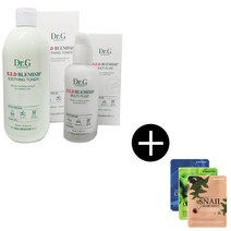 닥터지 레드 블레미쉬 수딩 토너 400ml 1개 + 멀티 플루이드 100ml 1개 + 마스크팩 2개