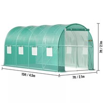조립식온실 워크인 터널 아연 도금 프레임 앰프 방수 커버 15x7x710x7x720x10x712x7x7 ft amp 콜드 프레임, 없음