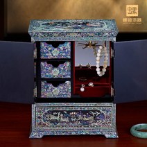 하이 엔드 엔틱원목 2단 미니 럭셔리 자게장 자개장, 고급 자개장