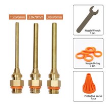 핫멜트 글루 건 노즐 소구경 노즐 1.5x70mm 1mm 누출 방지 노즐 구리 노즐 글루 건 액세서리 노즐, 1.5x70 2.0x70 3.0x70