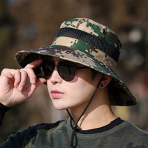 남자 낚시용 등산용 노가다 작업용 사파리 밀집 모자 정글모, 그레이
