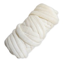벨벳 자이언트얀 실 가방만들기 뜨개실 핸드니팅 500g 1kg, 2. 벨벳 아이보리