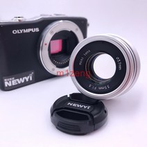 캠코더렌즈 카메라렌즈 35mm F1.6 APS-C 영화 수동 초점 MF 프라임 소니 a7r3 a9 A6500 후지 xt30 xa5 m43, 01 black color_02 E 마운트