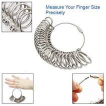 보석 세공 야스리 공구 도구 수공구 연마 금속 조각 반지 금 은 줄 측정 metal uk ring sizer mandrel ring size measure tool finger, 링 게이지