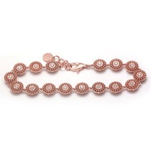 [비앤비골드]18K 유니크 원형 딸랑이 팔찌 JNB17955