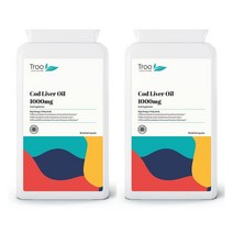 Troo Healthcare 영국산 코드리버 오일 대구간유 1000mg 90소프트젤 2팩 Cod Liver Oil
