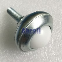 볼캐스터 롤러 바퀴 무소음 cy-25fl-pl 플라스틱 볼 m8x25mm 스레드 로드 스터드 마운트 라이트 데스크 가구 로봇 볼 캐스터 볼트 엔드 볼 트랜스퍼 유닛, 플라스틱 공