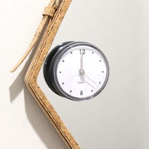 흡착식 욕실시계 화장실 방수시계 부착식, 핑크