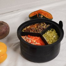 잼먹프로젝트 실리콘 이유식 밥솥칸막이 이유식조리기 6인용, 10인용 블랙