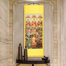 불교용품 결연전불도만불 불화 불상 롤액자 그림 4종택1, D_70_155(60_120)cm, 04 진회색