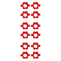바벨컬 이지바 중량컬바세트 덤벨 이지바컬 너트 아령 바 막대 바벨 고정 나사 역도 클립 12 개, [01] Red