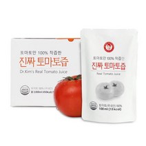 김재식헬스푸드 진짜토마토즙 100ml x 30팩(총1박스), 단품, 단품