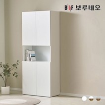 보루네오 BIF [착불]키첸 800 키큰 장 주방 수납장, 오크&화이트 KC80