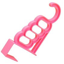 도어 걸이 접이식 옷걸이 다기능 건조 랙 스토리지 5 홀 슈트 욕실 도어 스토리지 랙, 하나, 2pcs red