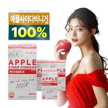 리쎄라 100% 애사비 애플 사이다 비니거 사과 초모 식초, 4개, 60정