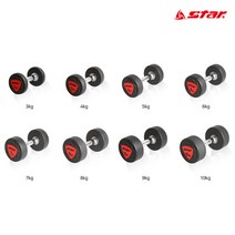 [star] TPU 아령 3~10kg 폴리우레탄 저소음 냄새없는, 10kg-1개