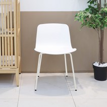 지엠퍼니처 플래티 X 인테리어 디자인 포인트체어 카페 화장대 식탁 의자, 플래티 (화이트)