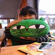 동물 쿠션 바디필로우 사랑스러운 녹색 고양이 새끼 인형 긴 몸 베개 부드러운 봉제 장난감 아이 소녀 소년 생일 크리스마스 선물 개, 3.head cushion 1pc