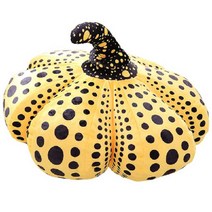 호박 쿠션 쇼파 등받이 침대 물방울 무늬 레드 엘로우, 약 60cm 호박 베개 쿠션