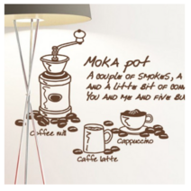 카페스티커_Italian roast coffee 1:3, 화이트, 5개