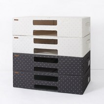 [홈앤하우스] 메이븐 프리미엄 리빙박스 80L 4P, 상세설명 참조, 닛트바닐라
