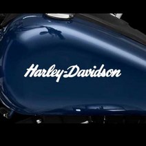 할리데이비슨 필기체로고 스티커 hd_29, 실버{은색}