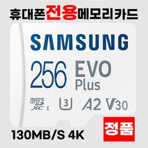 삼성 갤럭시 노트10플러스 휴대폰 외장메모리카드 256GB
