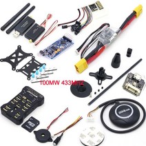 최신 Pixhawk-PX4 PIX 2.4.8 32 비트 비행컨트롤러 433 / 915 텔레메트리 M8N GPS Minim OSD PM 안전 스위치 버저 PPM I2C 4G SD, [04] 433 100mw Telemetry